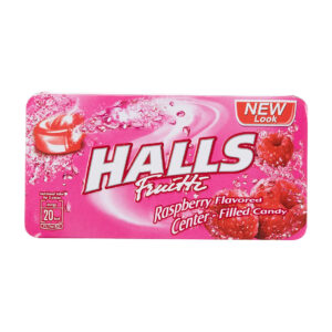 Halls Raspberry Flavoured Center Filled Candy, 1pack