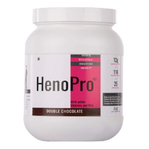 HenoPro Nutrition Double Chocolate Flavour Powder, 400gm