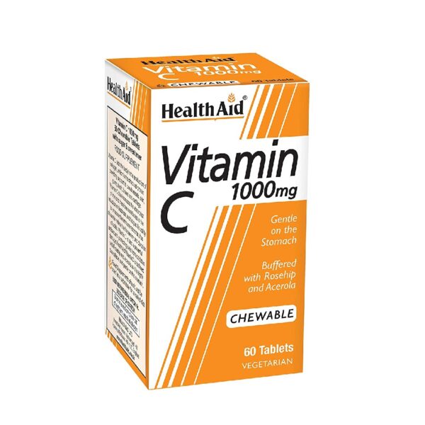 Health Aid Vitamin C 1000mg chewable Tablet, 60tabs