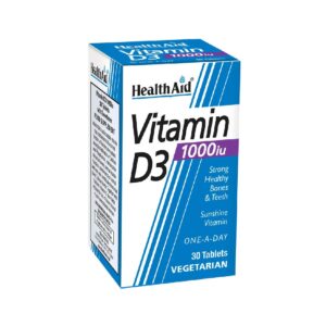 Health Aid Vitamin D3 1000 IU Tablet, 30tabs