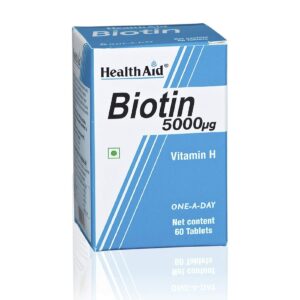 Health Aid Biotin 5000mcg Tablet, 60tabs