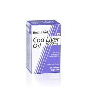 Health Aid Cod Liver Oil 1000mg capsule, 60caps