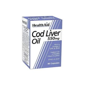 Health Aid Cod Liver Oil 550mg capsule, 90caps
