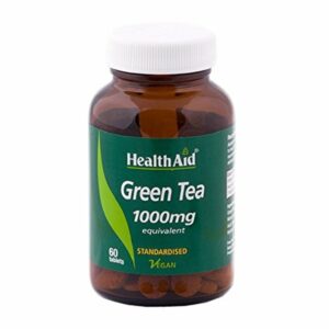 Health Aid Green Tea Extract 1000mg Equivalent Tablet, 60tabs