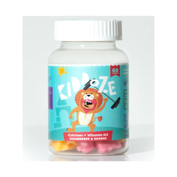 Kiddoze Calcium & Vitamin D3 Gummies, 60pieces