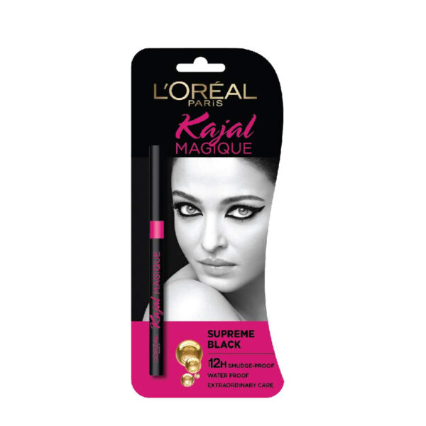 L'Oreal Paris Kajal Magique Bold, 0.35gm (Black)