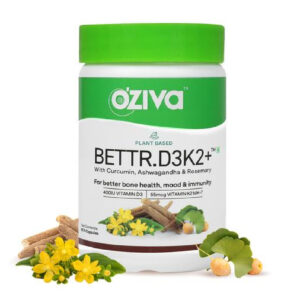 Oziva Plant Based Bettroot D3K2+ capsule, 60caps