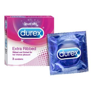 Durex Extra Ribbed, 3pcs