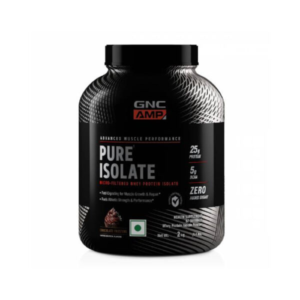 GNC Amp Pure Isolate Chocolate Frosting, 4lbs