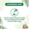 Pure Nutrition Organic Raw Virgin Coconut Oil, 500ml - Image 7
