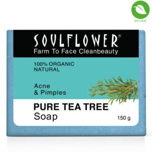 Soulflower Pure Tea Tree Soap, 150gm