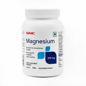GNC Magnesium 370mg Capsules, 120caps