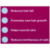 HK Vitals Unflavoured Biotin 10000mcg Tablets, 40tabs - Image 3