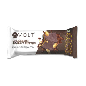 Avolt Chocolate Peanut Butter Protein Wafer Bar, 50gm