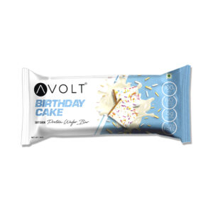 Avolt Birthday Cake Protein Wafer Bar, 50gm