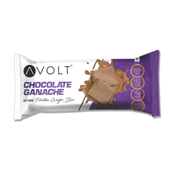 Avolt Chocolate Ganache Protein Wafer Bar, 50gm