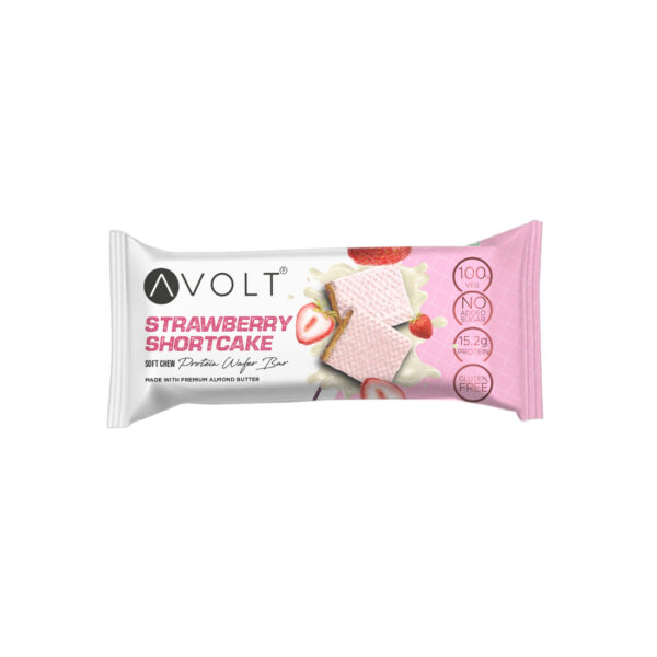 Avolt Strawberry Shortcake Protein Wafer Bar, 50gm