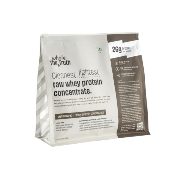 The Whole Truth Whey Protein Concentrate Unflavoured, 1kg