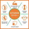 Carbamide Forte Vitamin D3 K2 - Mk7, Lichen Source With Vitamin K2 Mk7, 120tabs - Image 6
