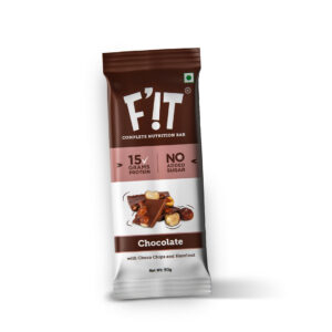 Fit Nutrition Chocolate Hazelnut Whey Protein Bar, 50gm