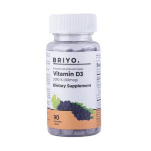 Briyo Vitamin D3 2000 IU Chewable, 90tabs