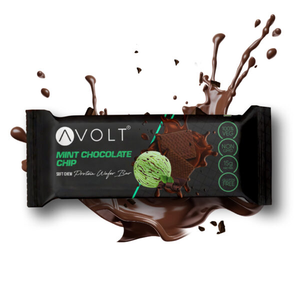 Avolt Mint Chocolate Chip Protein Wafer Bar, 50gm
