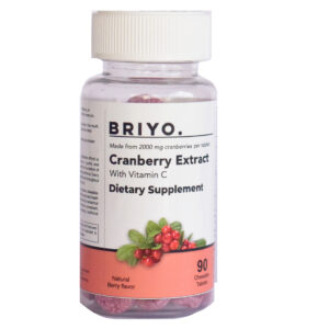 Briyo Cranberry Extract with Vitamin C, 90tabs