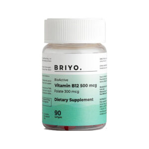 Briyo Vitamin B12 + Folate, 90softgels