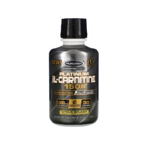 Muscletech Essential Series 100% L-Carnitine 1500 30 Servings, 473ml (Citrus Splash)