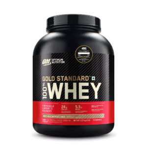 Optimum Nutrition Gold Standard Whey Mocha Cappuccino Powder, 5lbs