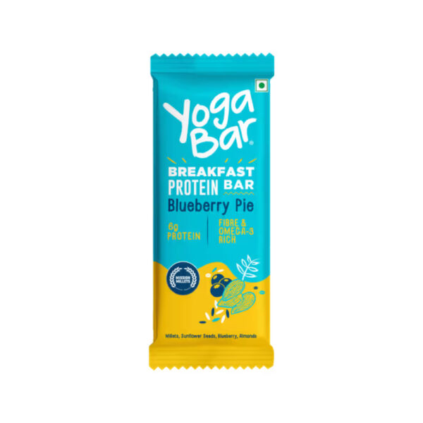 Yoga Bar Blueberry Pie Breakfast (6gm Protein) Bar, 45gm